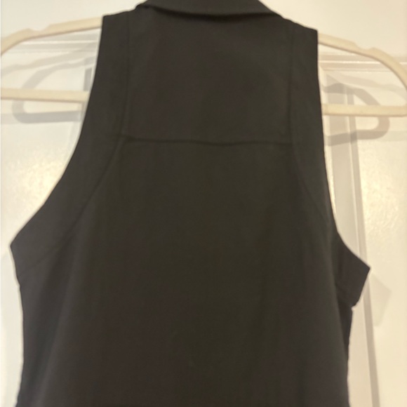 ALLSAINTS Women's Black Button Front Sleeveless Mel Shirt Dress Size US 0 - Picture 8 of 9